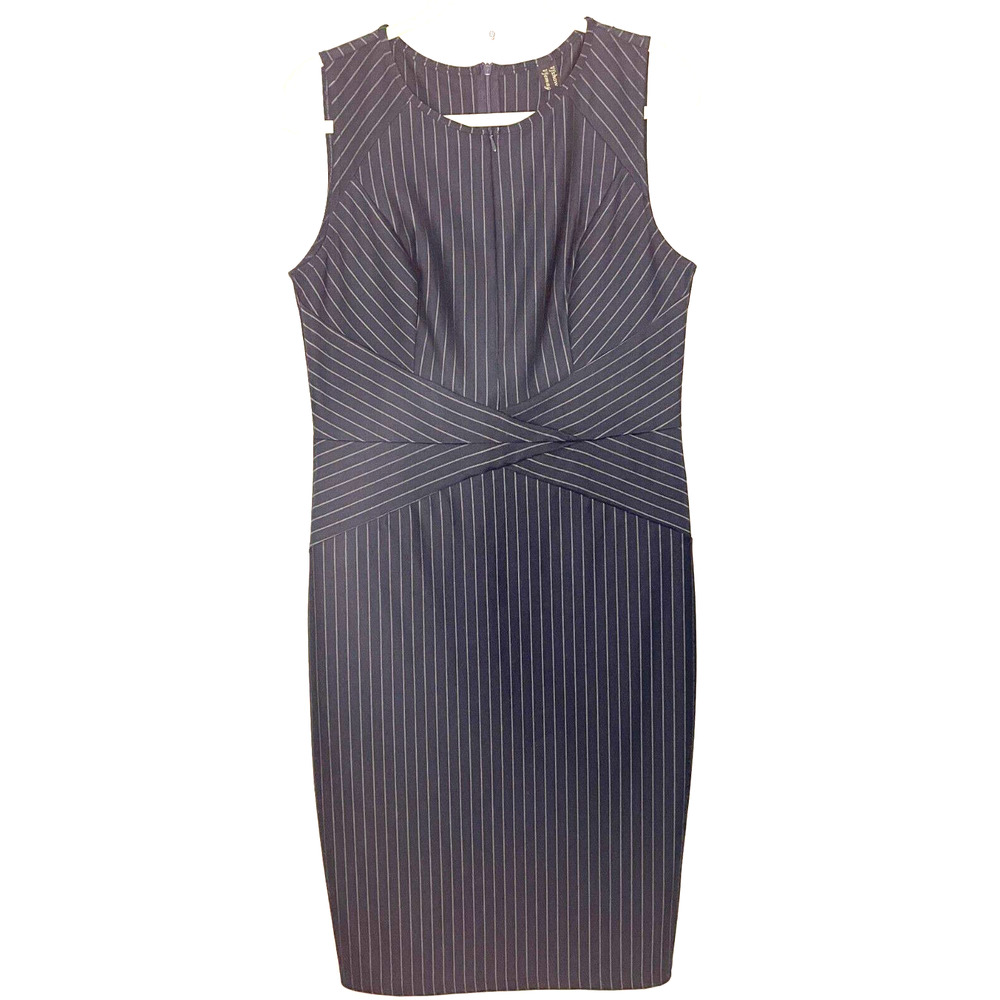 Vfshow, Pinstripe Women's Dress size XL coctail, casual work pencil work